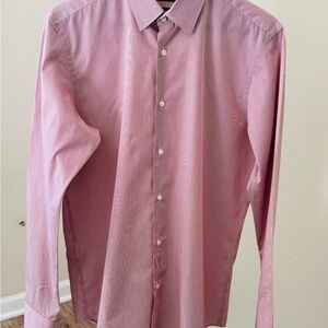 Hugo Boss Men's Pink Dress Shirt